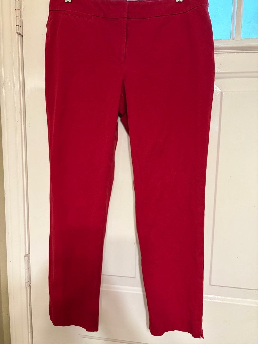 J. Jill Women's Vibrant Red Stretch Pants Size 12 Petite